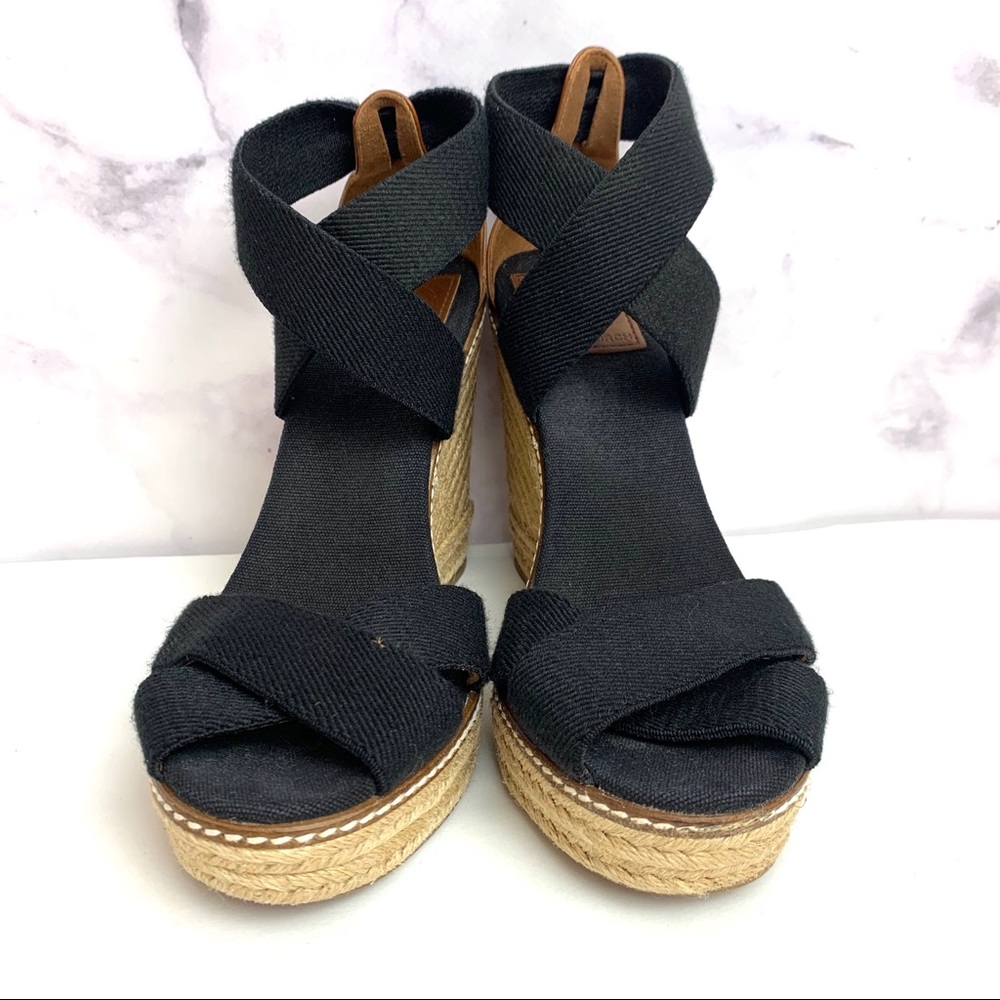 SOLD..Tory Burch Adonis Platform Wedge Sandals - Picture 3 of 14